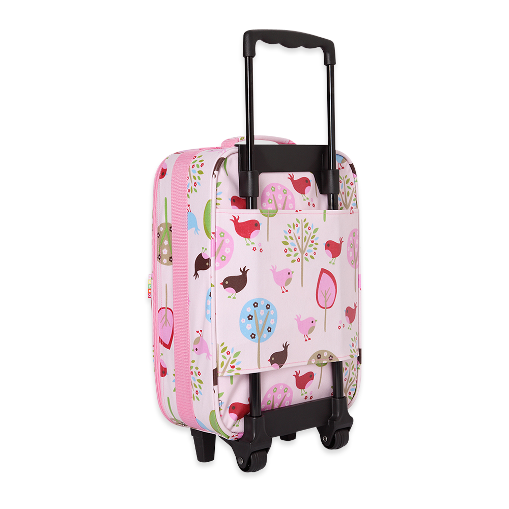 Penny Scallan Kids 2 Wheel Suitcase Chirpy Bird back view